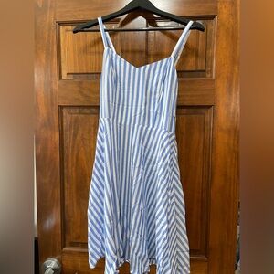 Blue and White Striped Old Navy Dress. Size small